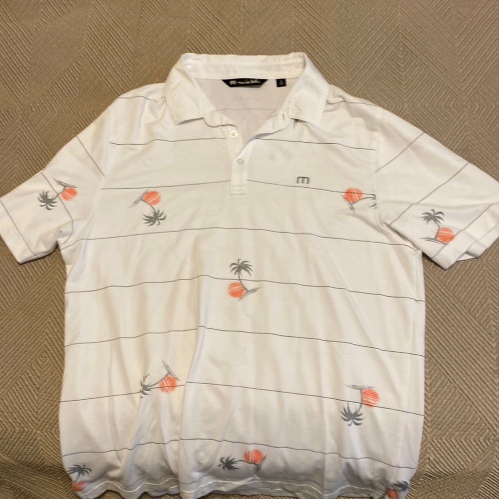 Travis Mathew palm tree polo